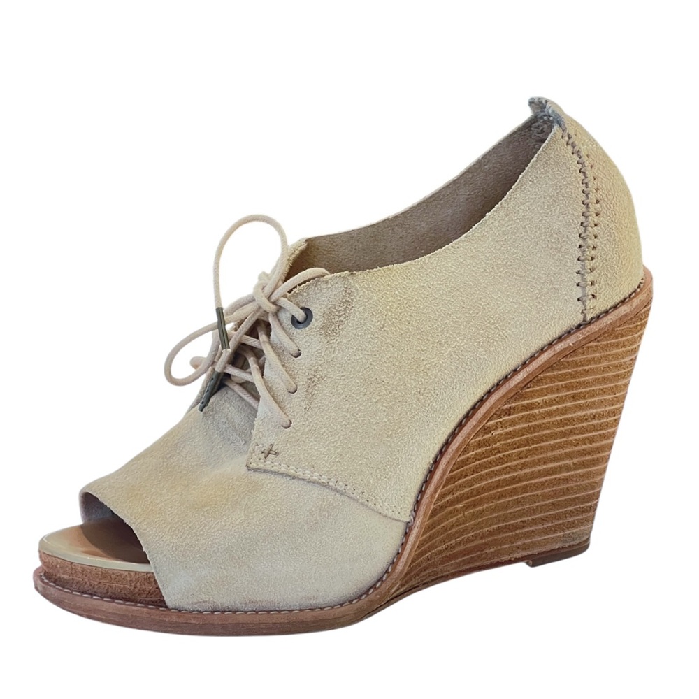 Rag & Bone Cream Wedge Sandals